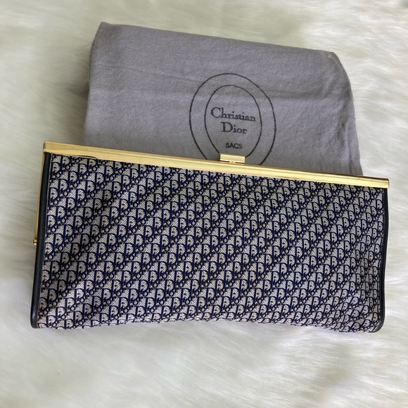 Auth Vintage Dior Clutch >NO DUST BAG - Picture 3 of 16